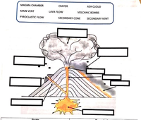 Answered: MAGMA CHAMBER CRATER ASH CLOUD MAIN… | bartleby