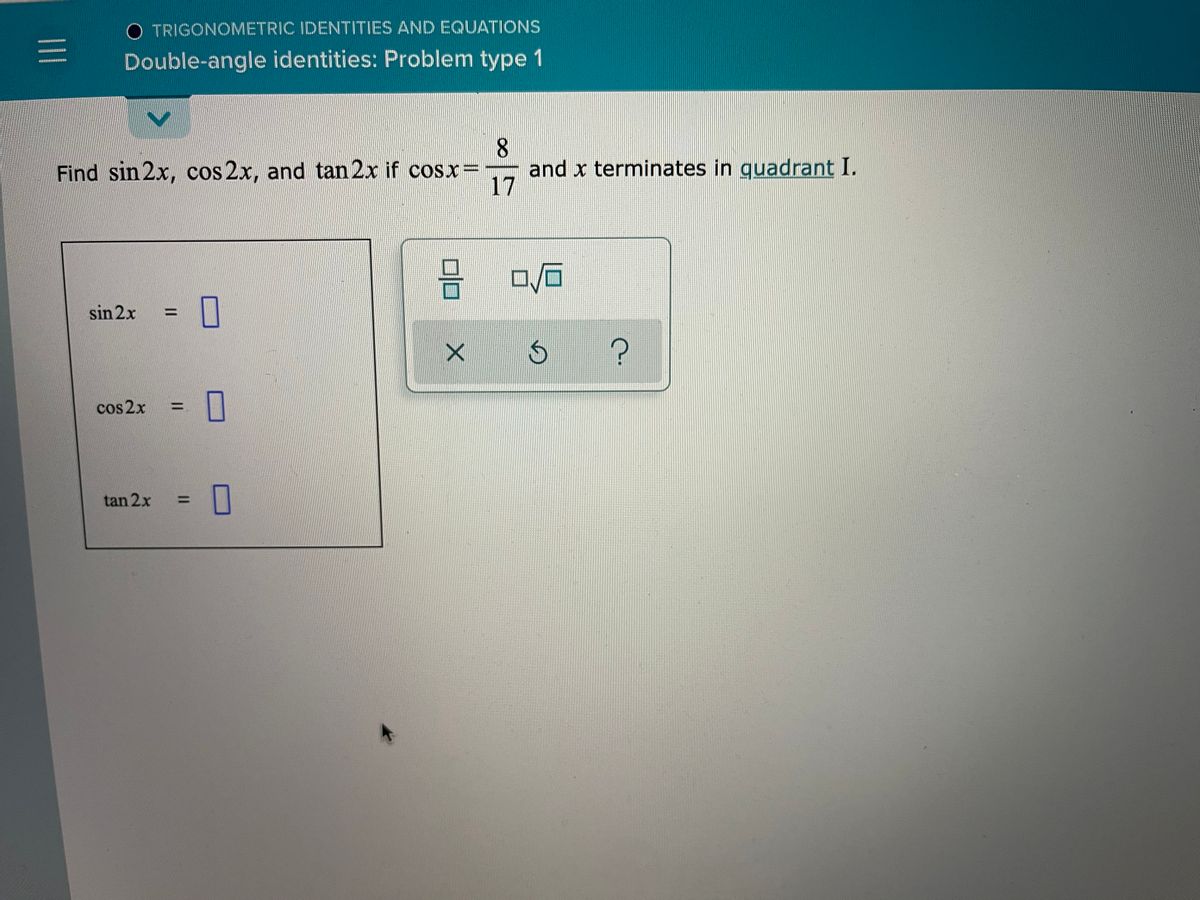 Answered O Trigonometric Identities And Bartleby