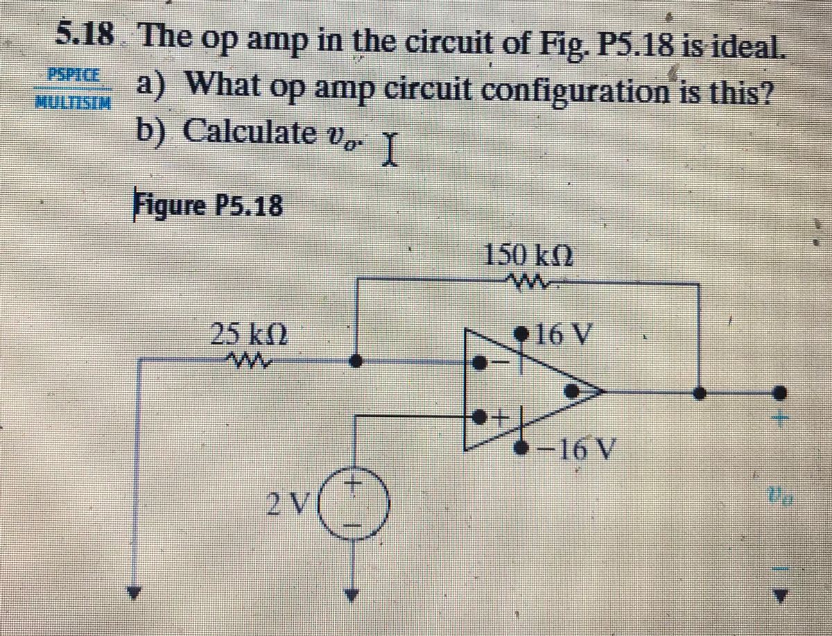 Answered 18 The Op Amp In The Circuit Of Fig Bartleby