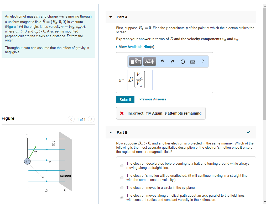 Answered An Electron Of Mass M And Charge E Is Bartleby