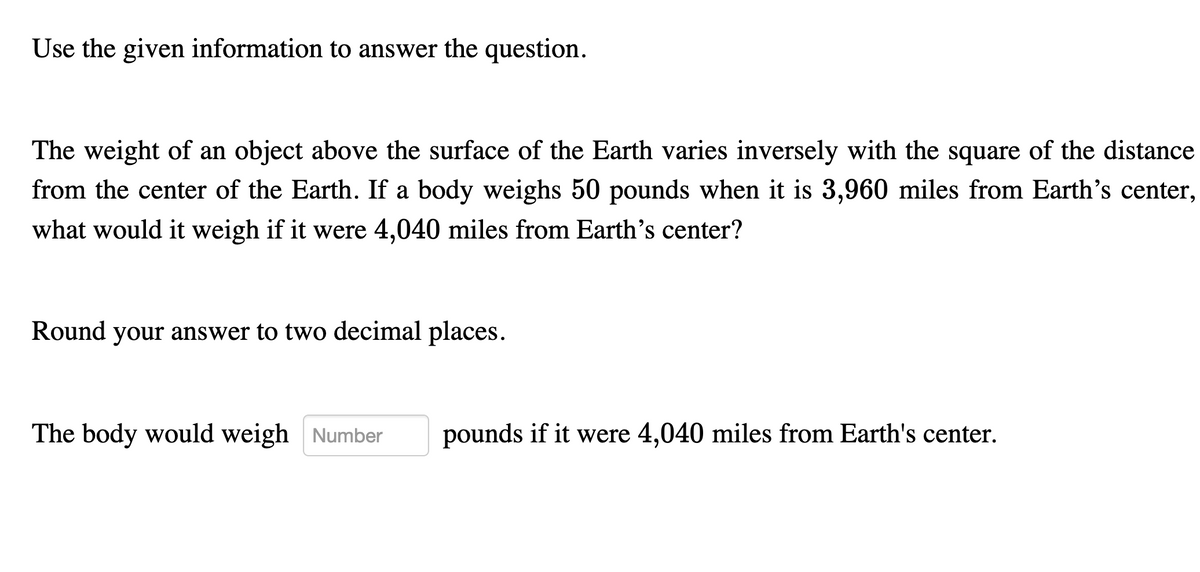 Answered: The weight of an object above the…  bartleby