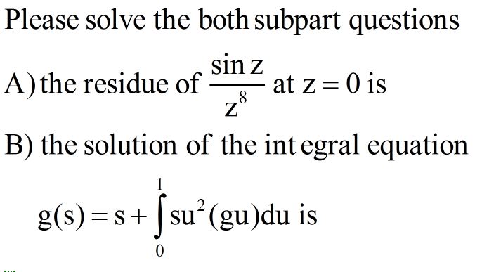 Answered Please Solve The Both Subpart Questions Bartleby