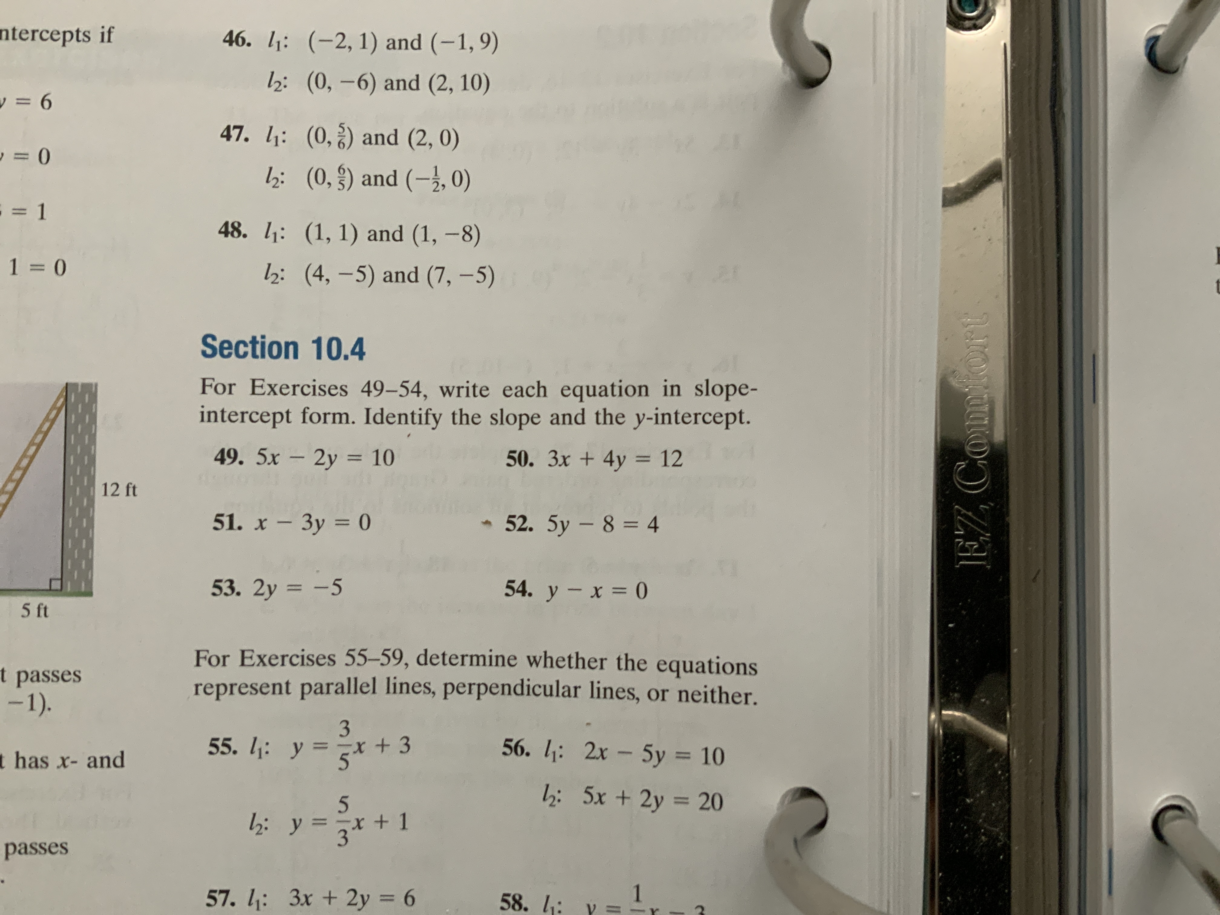 Answered Ntercepts If 46 2 1 And 1 9 Bartleby