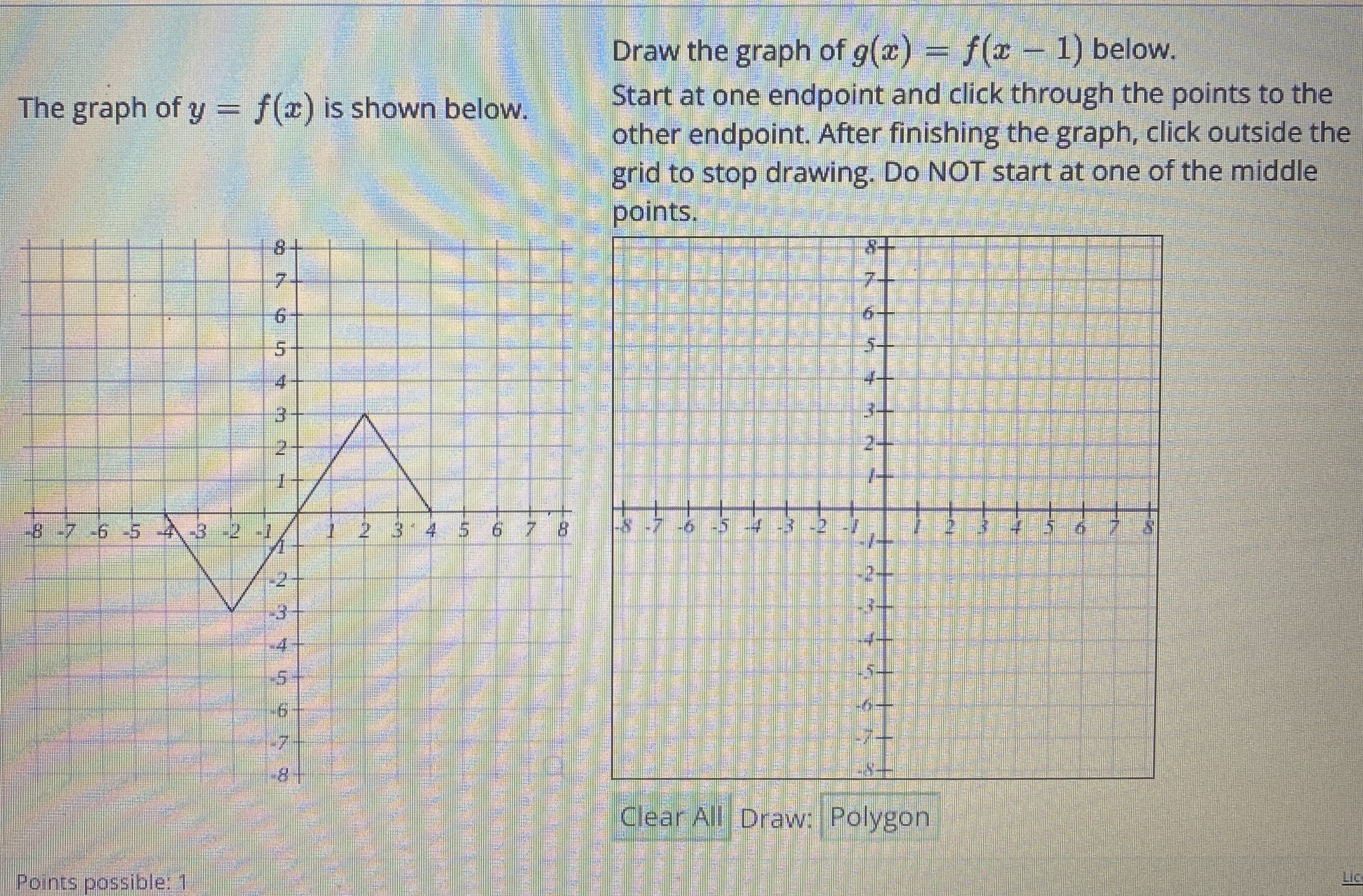 Answered Draw The Graph Of G X F X 1 Bartleby