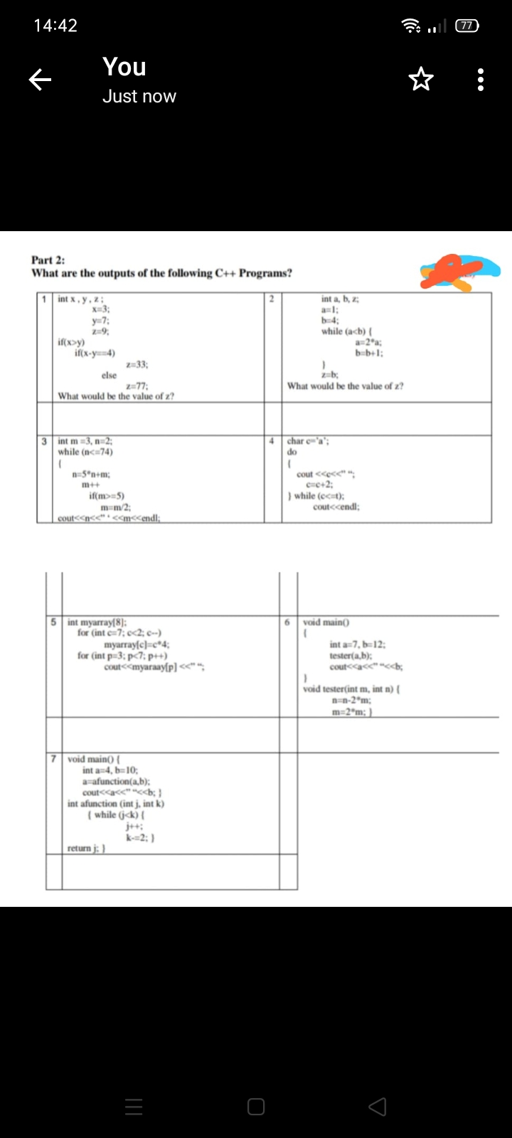 Answered Int X Y Z X 3 Int A B Z A L Bartleby