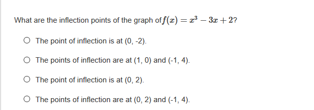 Answered What Are The Inflection Points Of The Bartleby