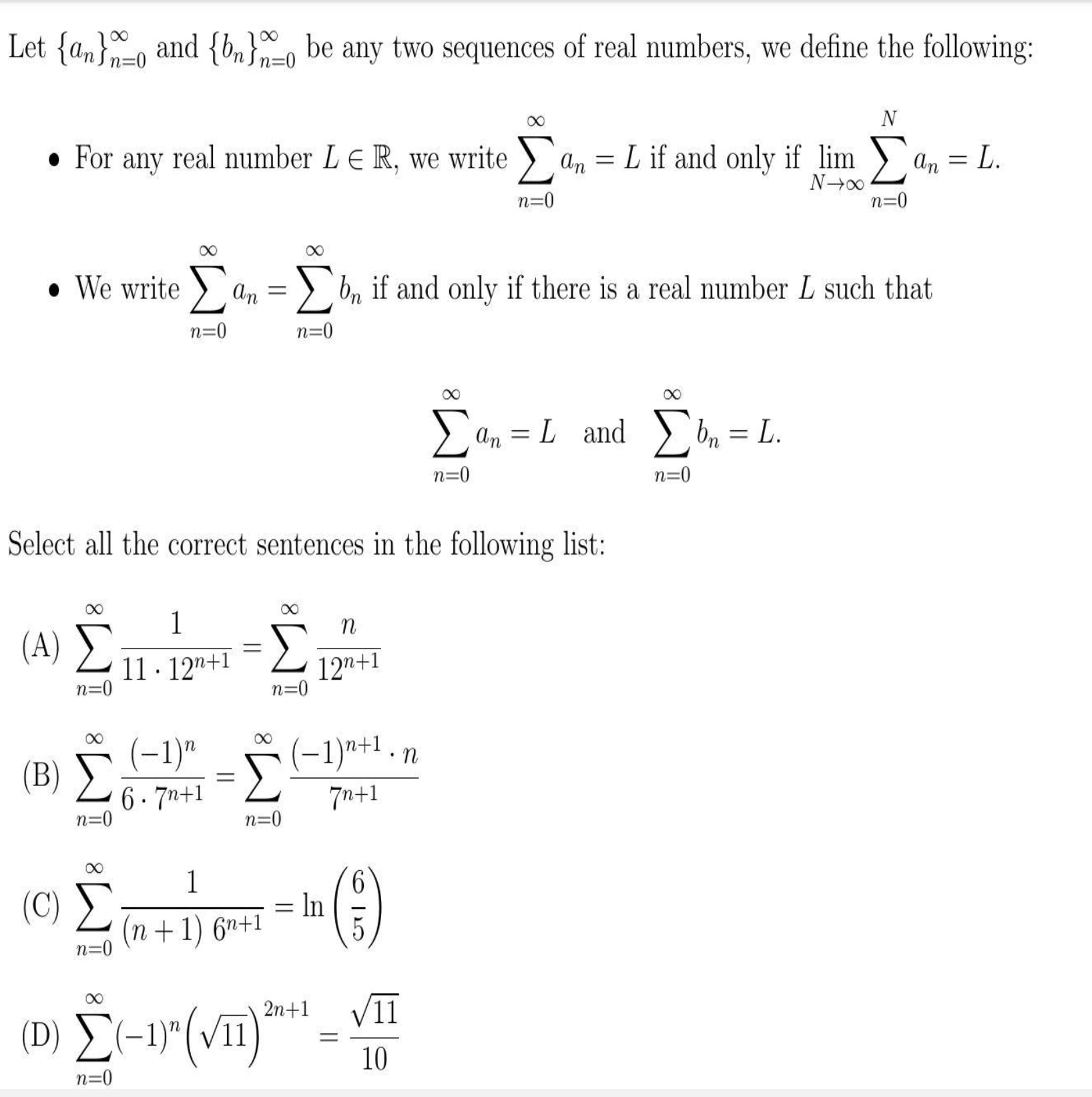 Answered: 1 (A) E 11 · 12