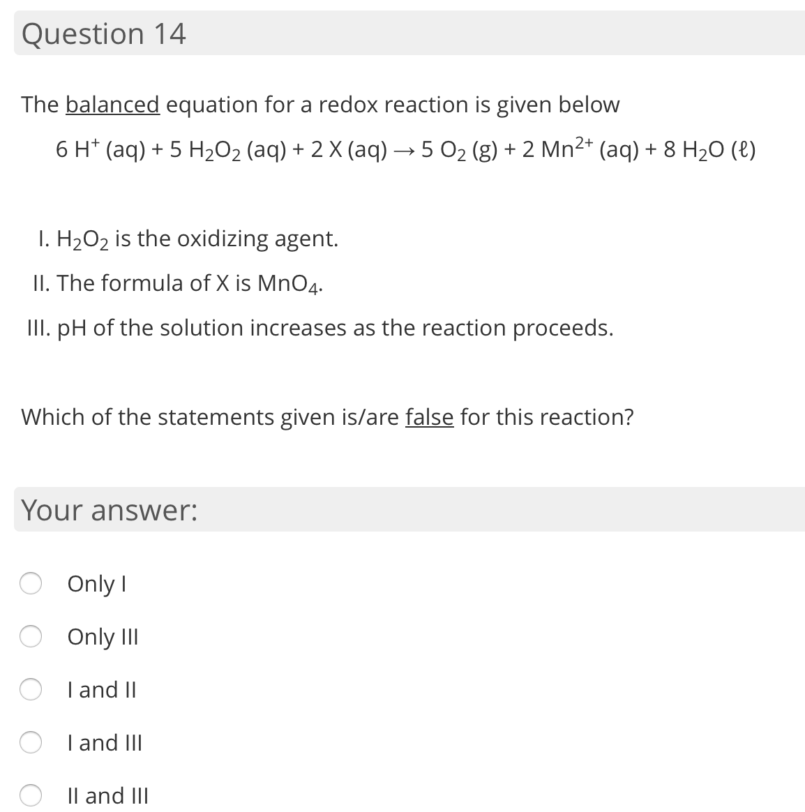 Answered: The balanced equation for a redox… | bartleby