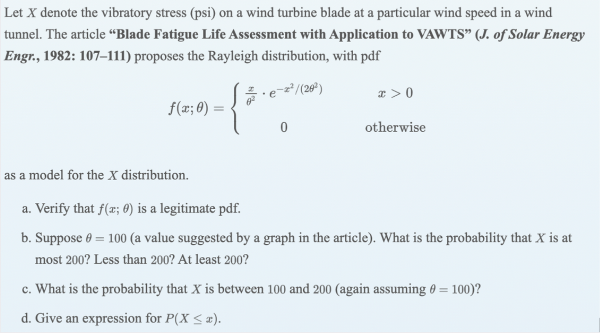 Answered D Give An Expression For P X Ae Bartleby