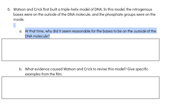 Answered 9 Watson And Crick Used Scientific Bartleby