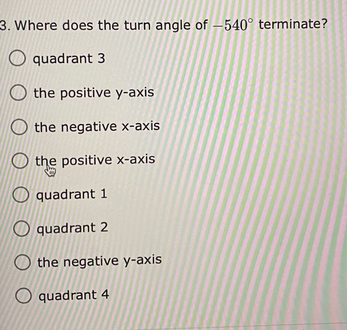 Answered 3 Where Does The Turn Angle Of 540 Bartleby