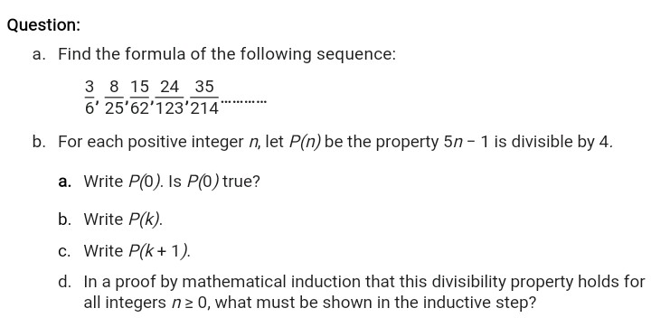 Answered Uestion A Find The Formula Of The Bartleby