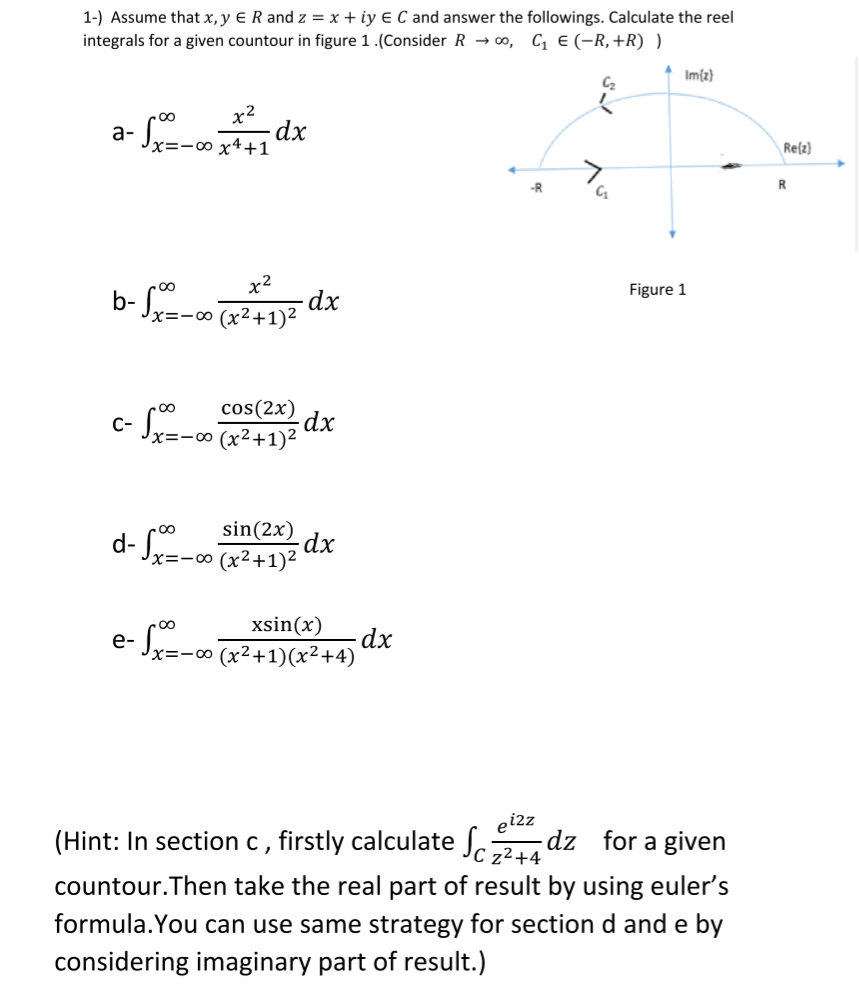 Answered 1 Assume That X Y E R And Z X Iy Bartleby