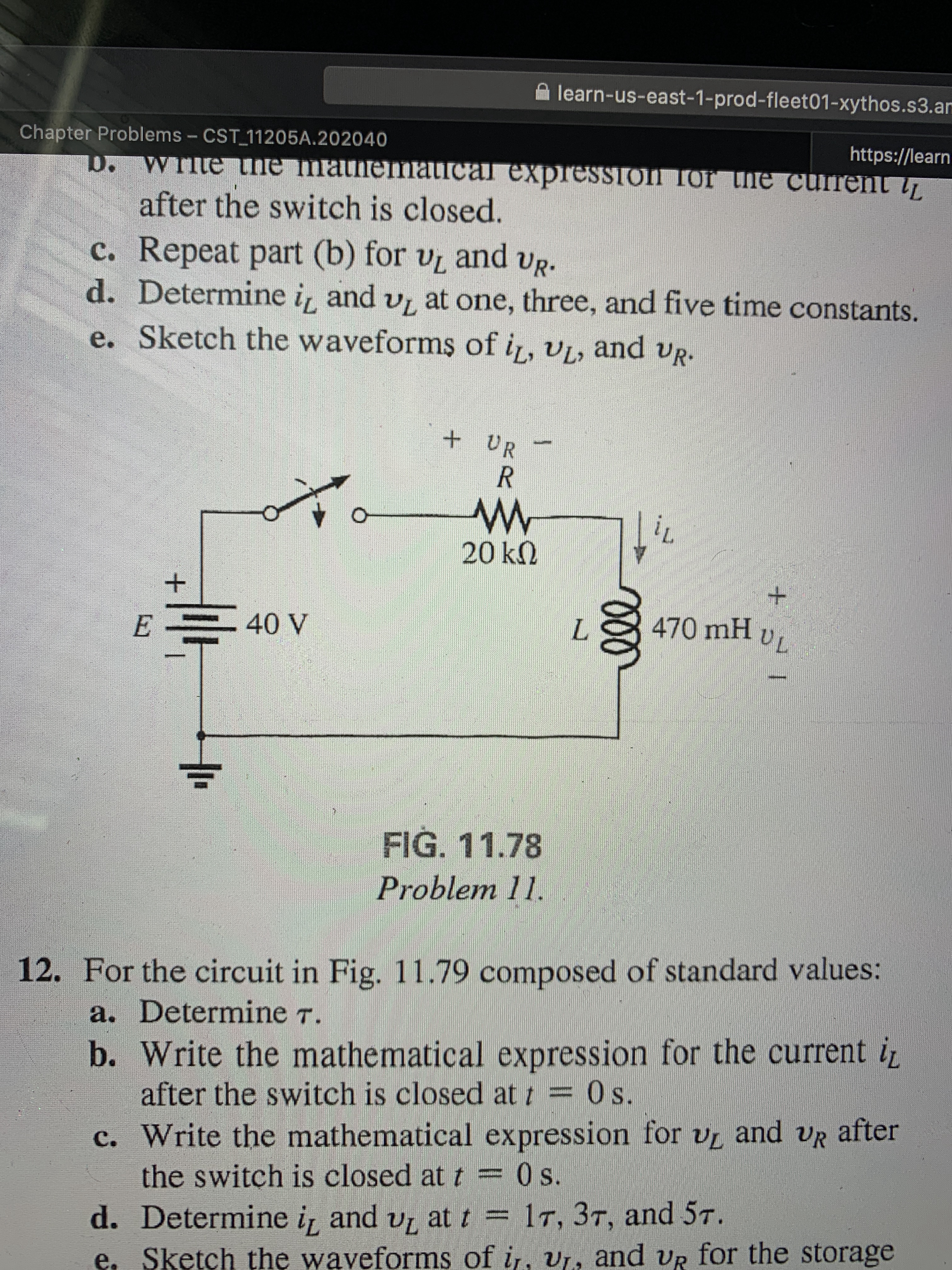 Answered Determine The Time Constant Write The Bartleby