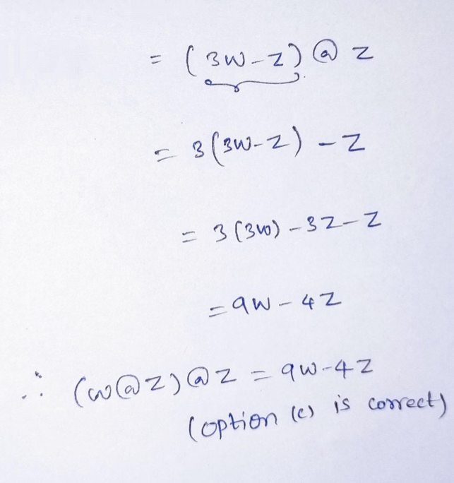 Answered If W Z Is Equivalent To 3w Z What Is Bartleby