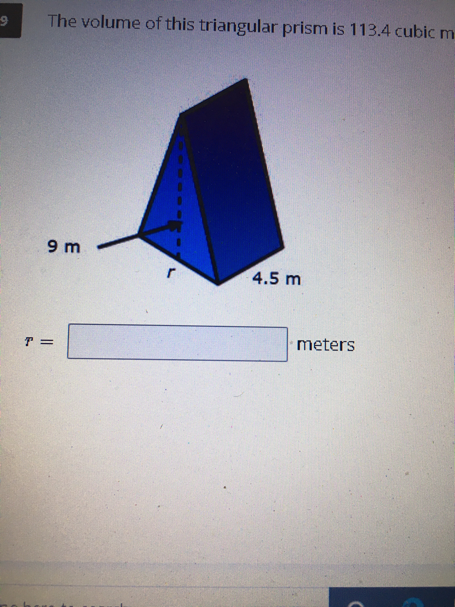 Answered The Volume Of This Triangular Prism Is Bartleby