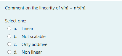 Answered Comment On The Linearity Of Y N Bartleby