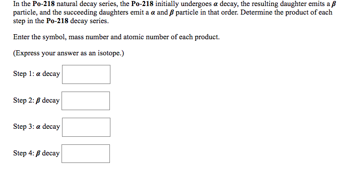 Answered Particle And The Succeeding Daughters Bartleby