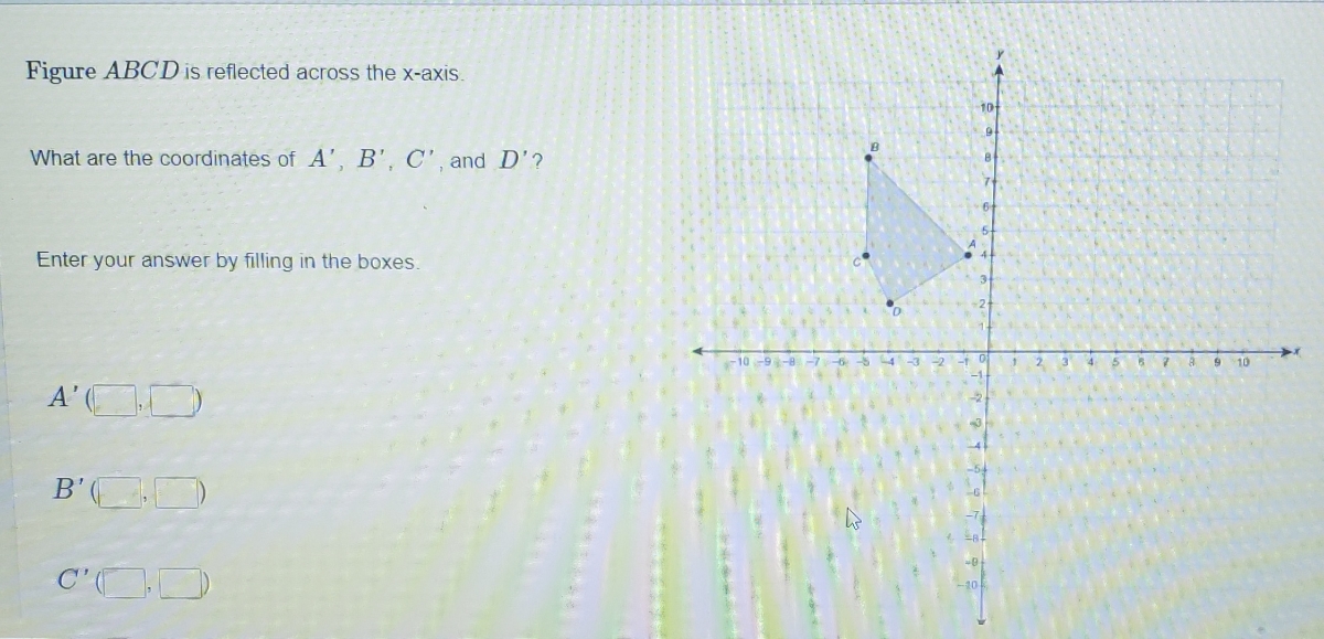 Answered: Figure ABCD Is Reflected Across The… | Bartleby