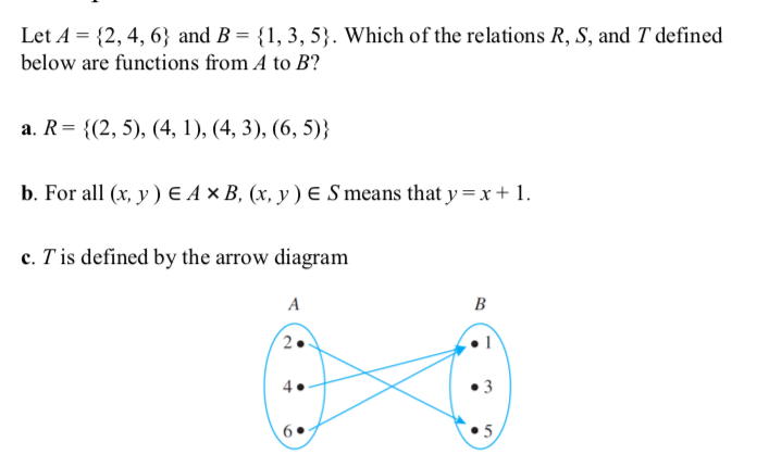 Answered Let A 2 4 6 And B 1 3 5 Which Of Bartleby