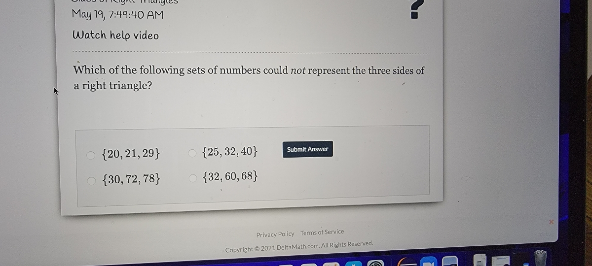 Answered: Which of the following sets of numbers… | bartleby