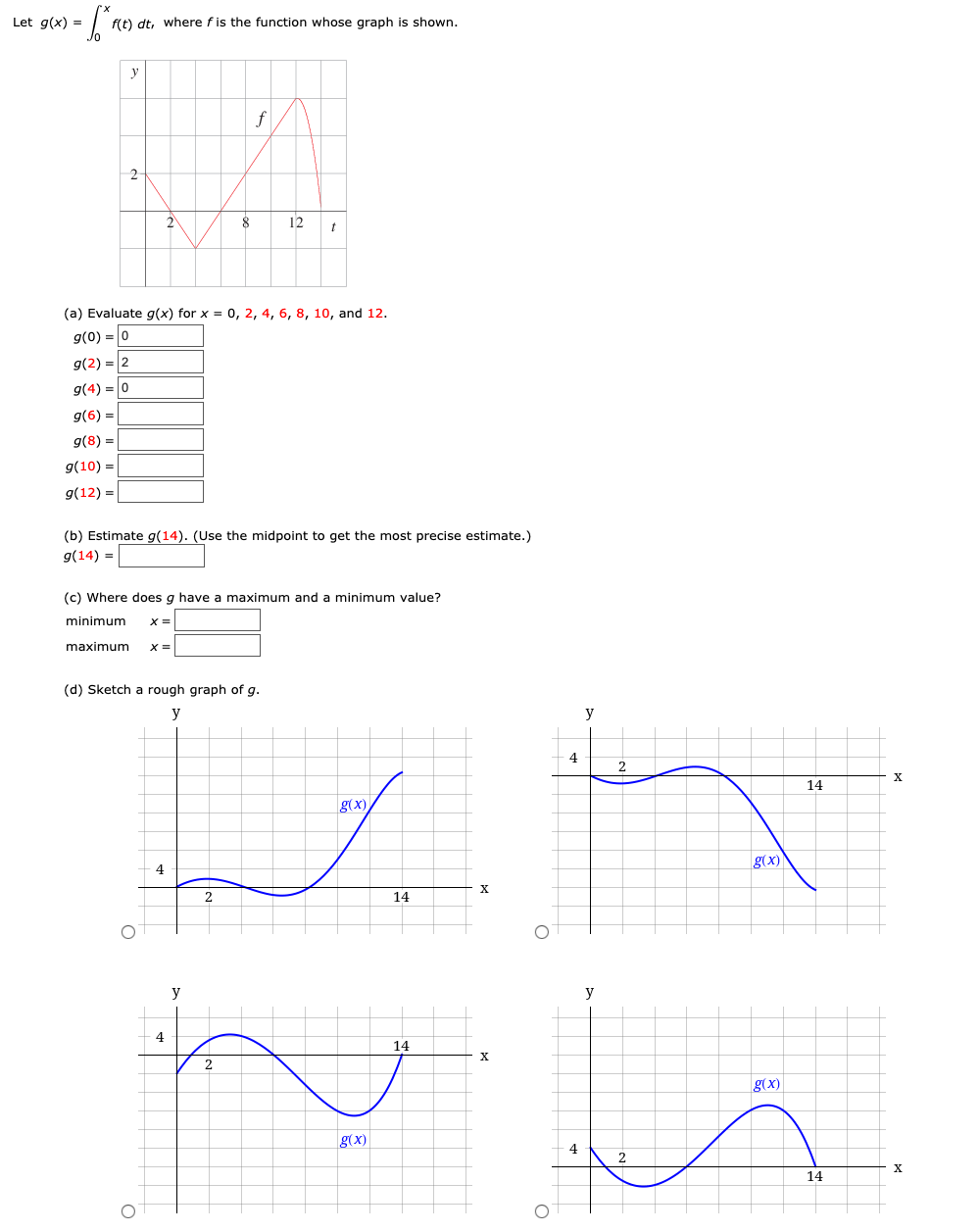 Answered Let G X Re Dt Where F Is The Bartleby