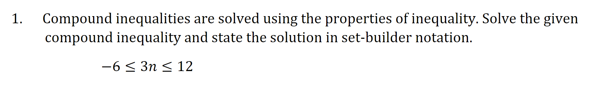 Answered Compound Inequalities Are Solved Using Bartleby