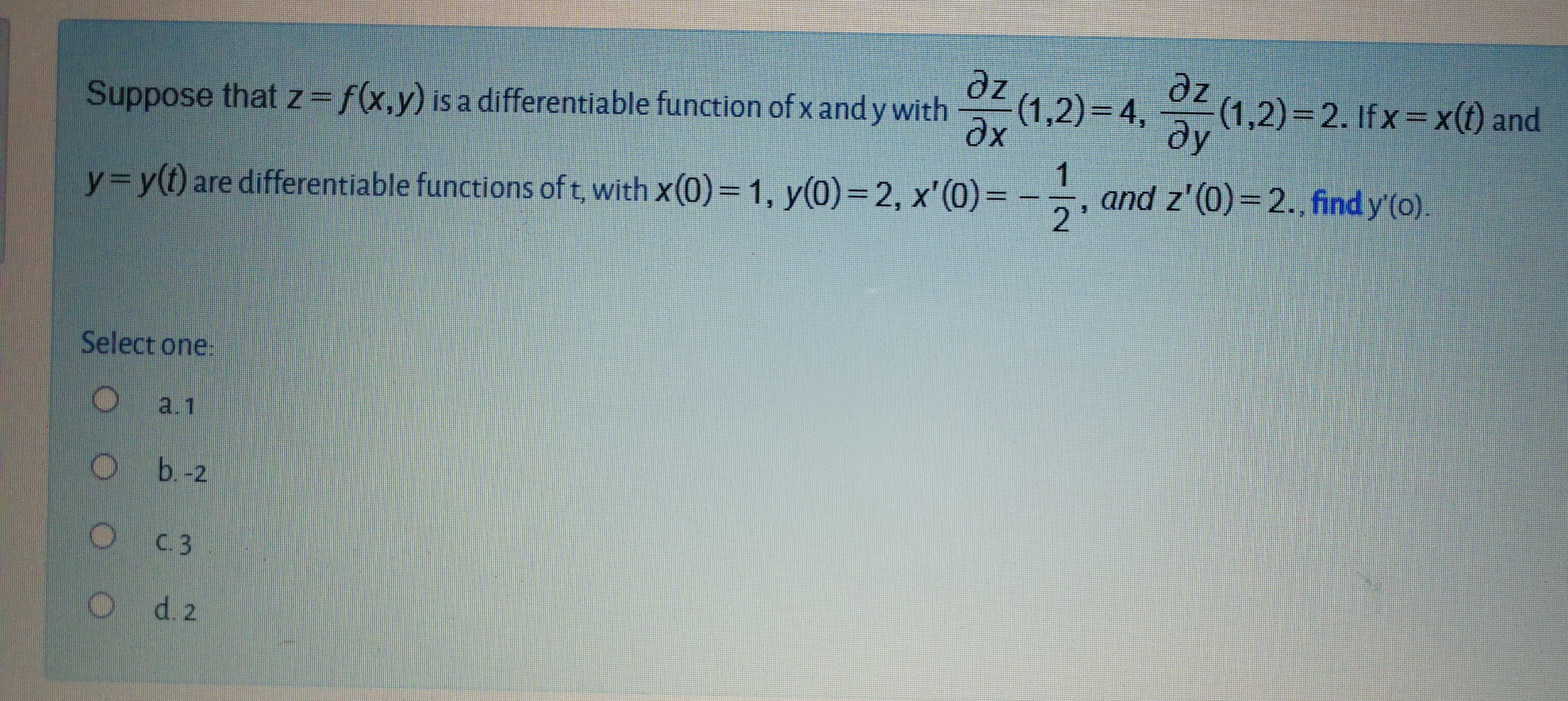 Answered Suppose That Z F X Y Is A Bartleby