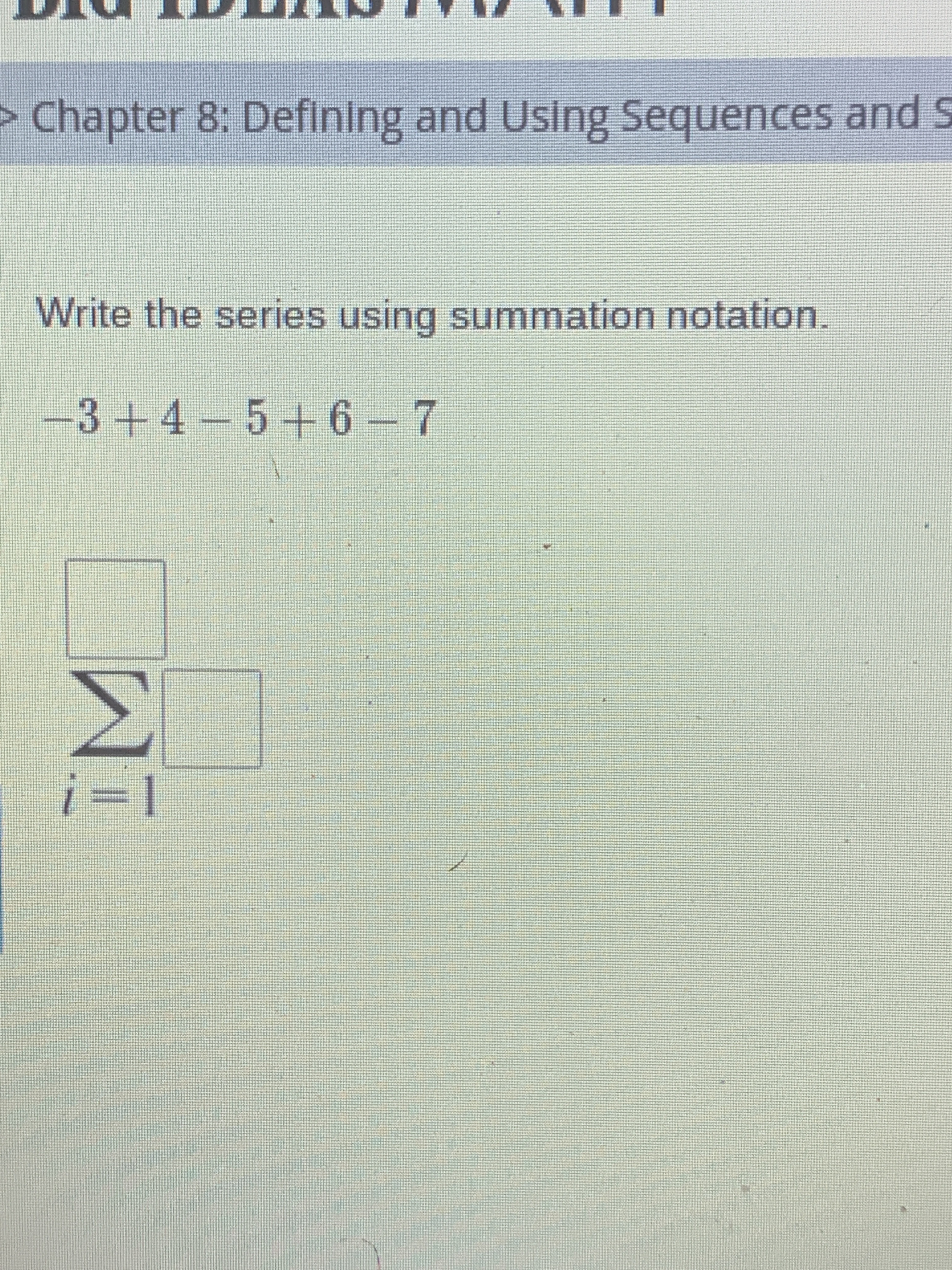 Answered: Write the series using summation  bartleby