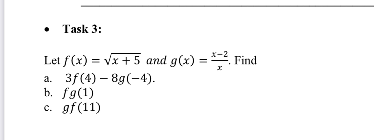 Answered H 2 Let F X Vx 5 And G X Bartleby