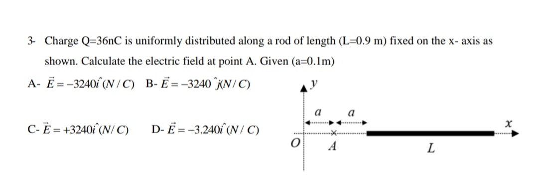 Answered 3 Charge Q 36nc Is Uniformly Bartleby