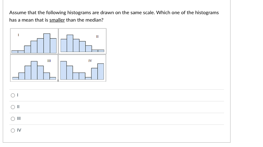 Answered: Assume that the following histograms… | bartleby