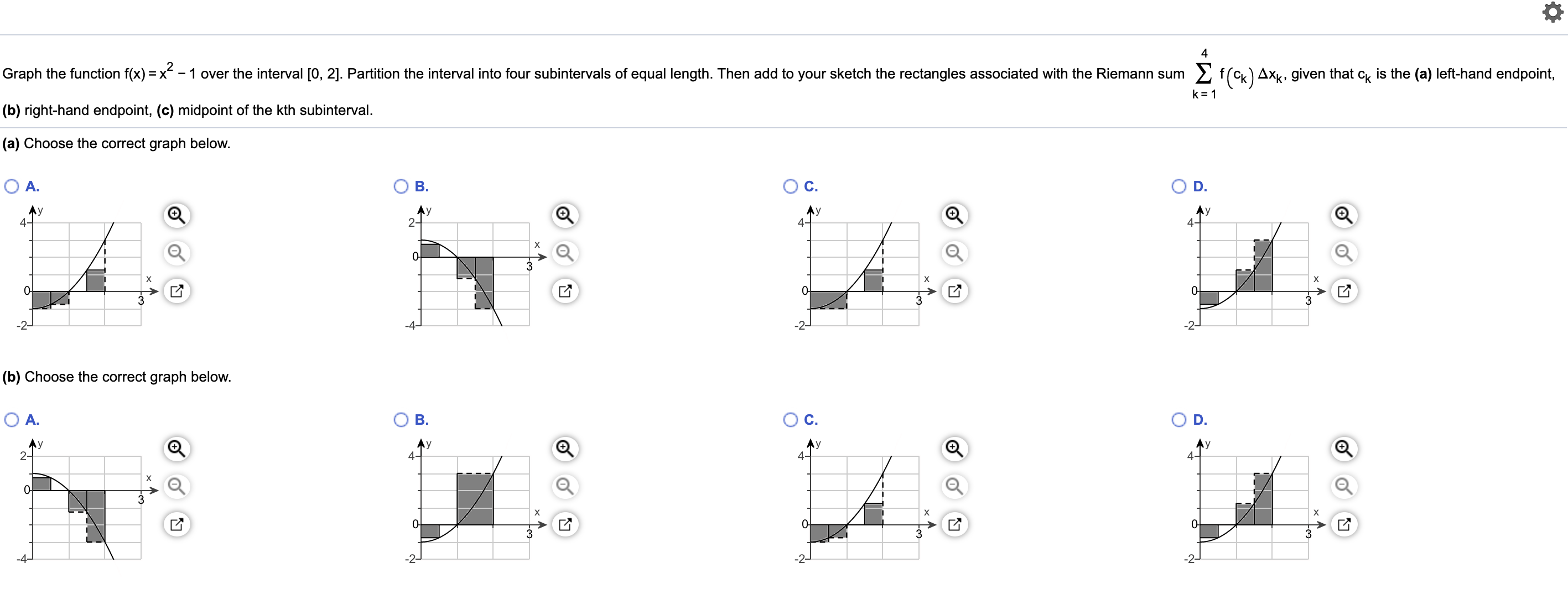 Answered C Choose The Correct Graph Below A Bartleby