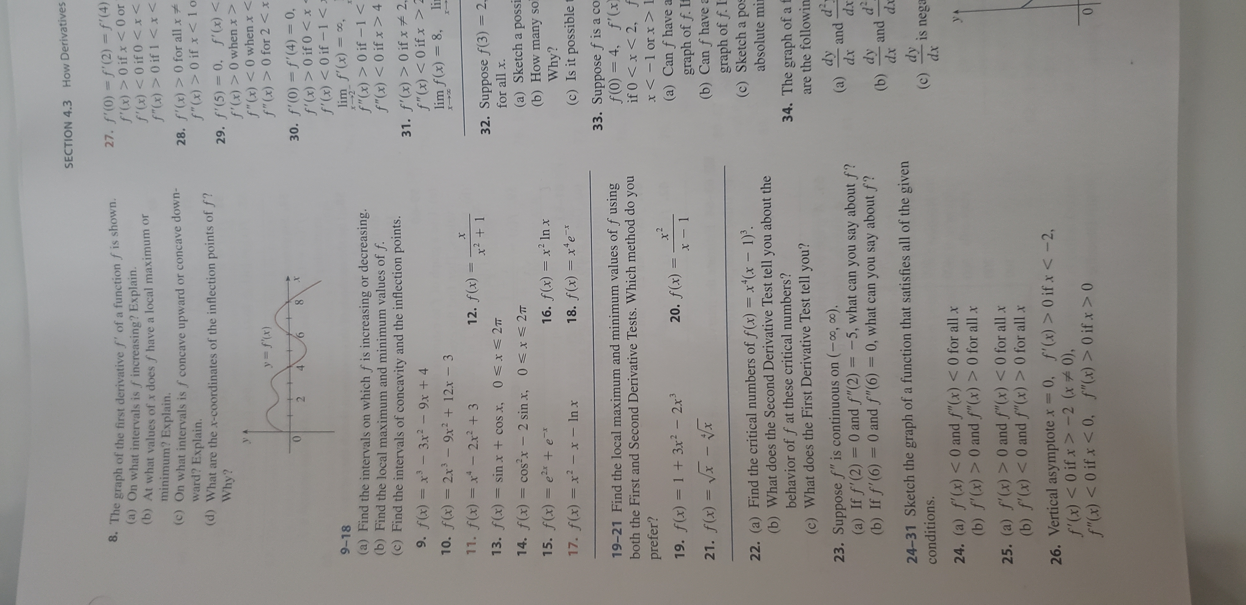 Answered How Derivatives Section 4 3 8 The Bartleby