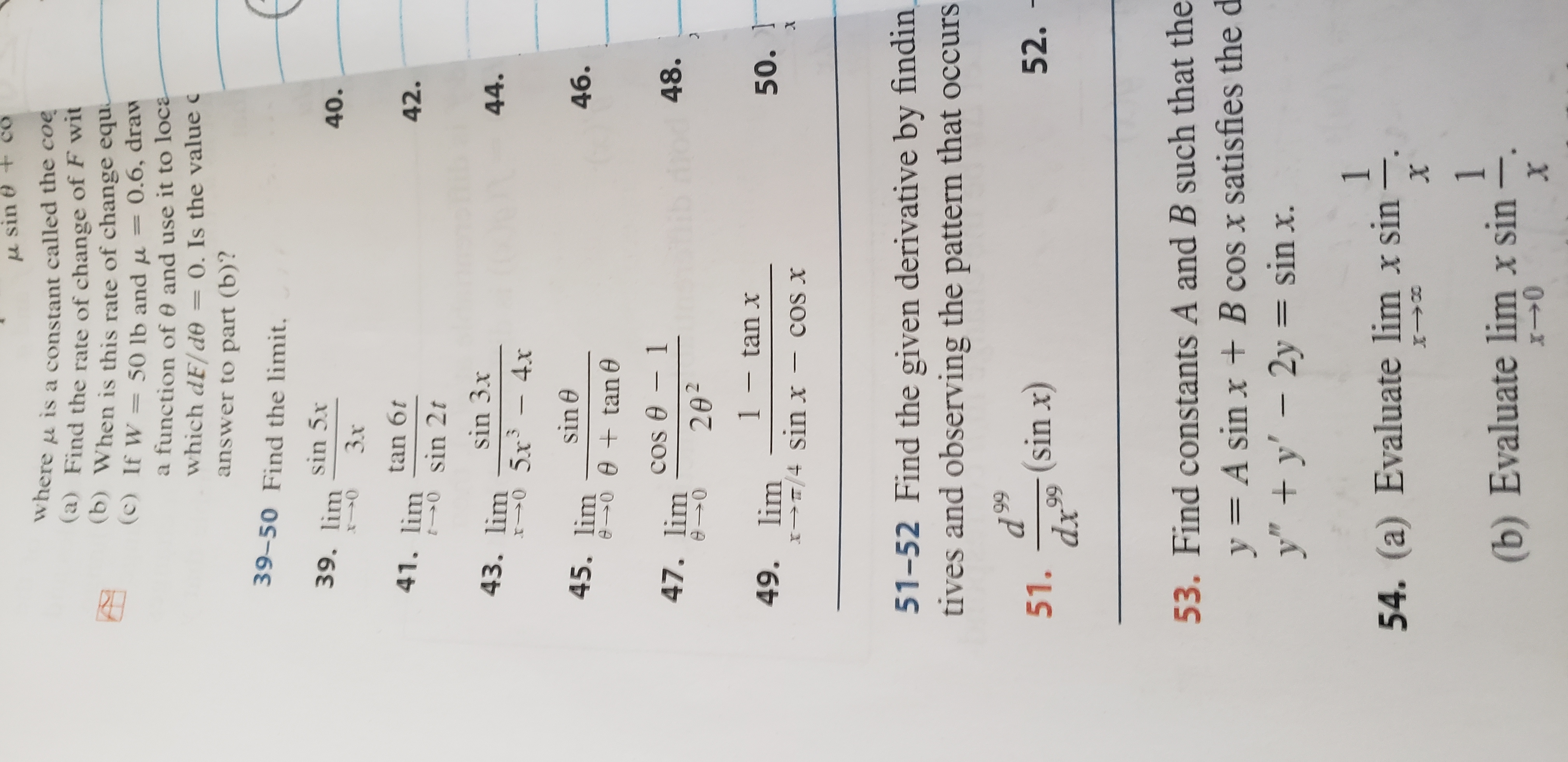 Answered U Sin E Co Where U Is A Constant Bartleby