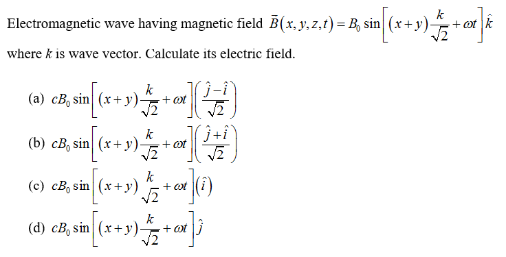 Answered Electromagnetic Wave Having Magnetic Bartleby