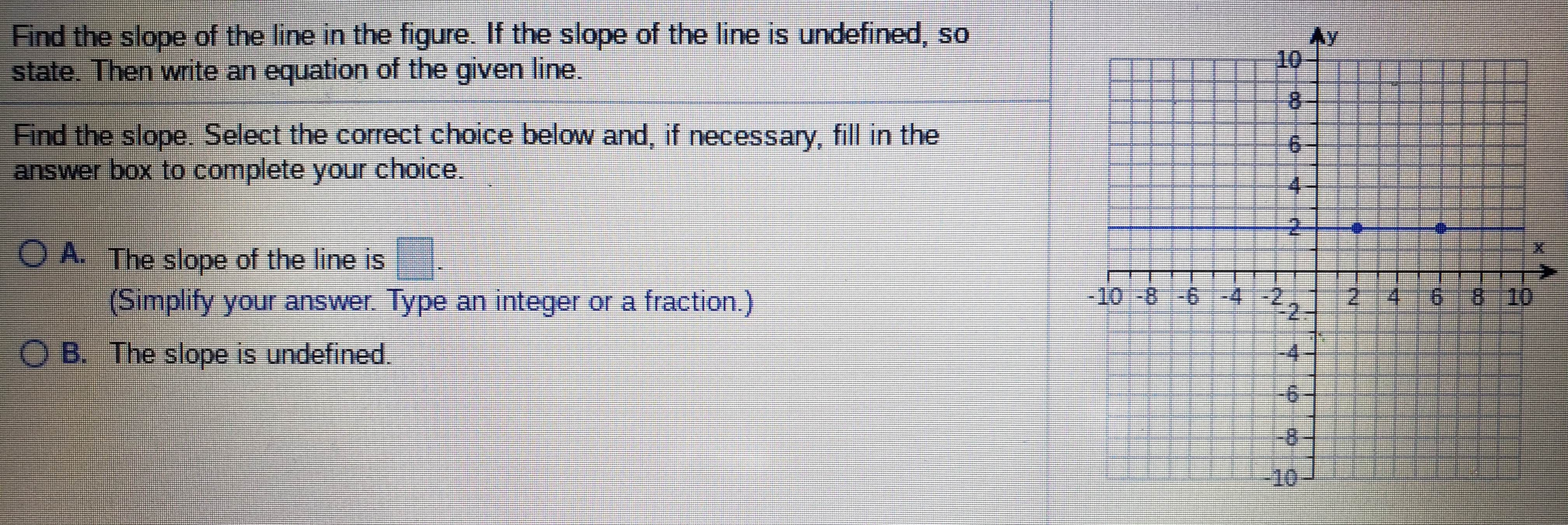 Answered: Find the slope of the line in the  bartleby