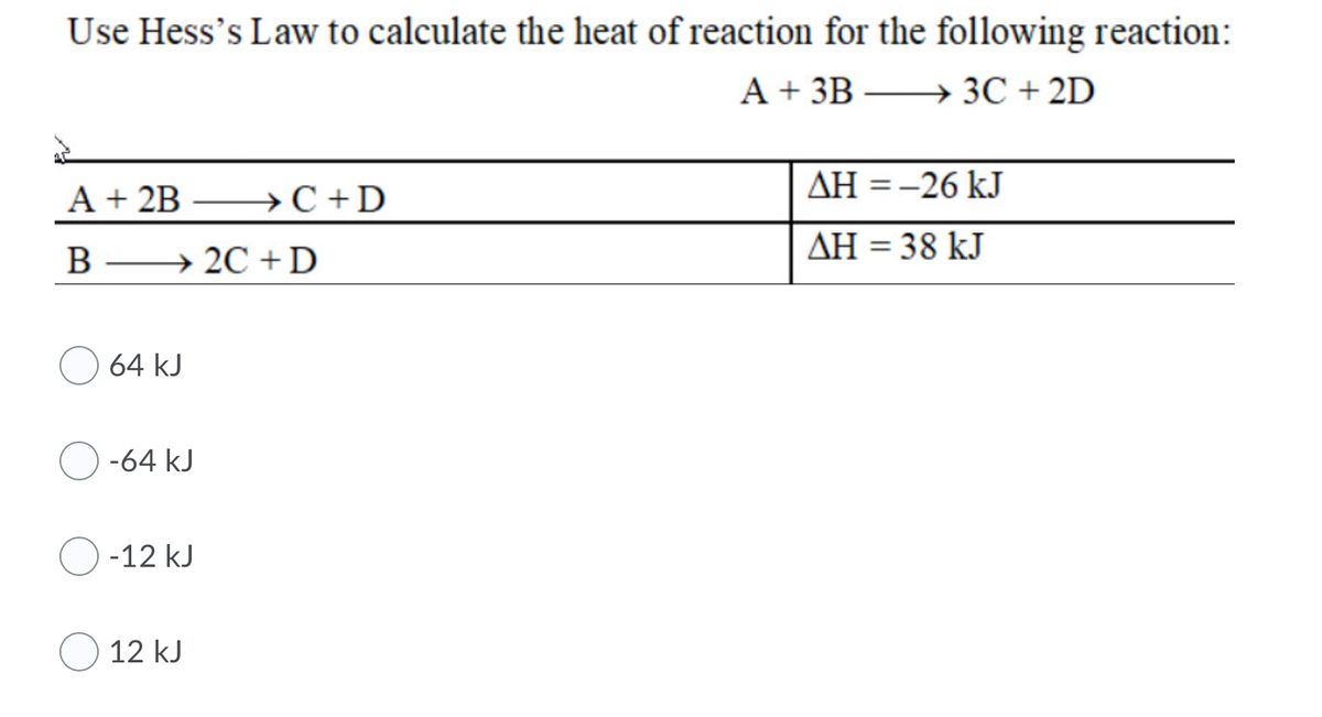 Answered: Use Hess's Law To Calculate The Heat Of… | Bartleby