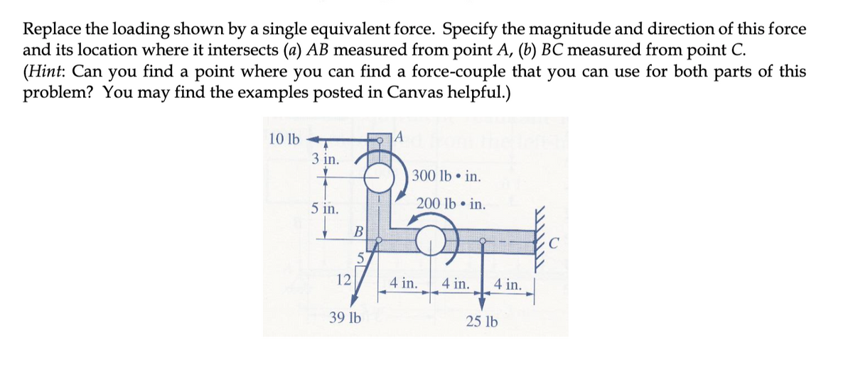 Answered: Replace The Loading Shown By A Single… 