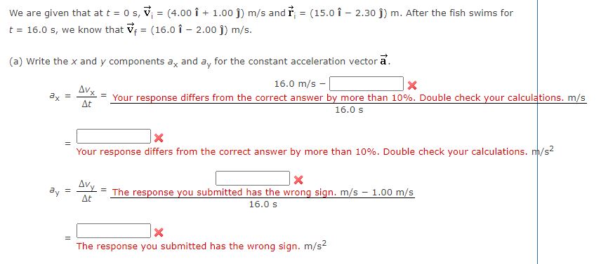 Answered We Are Given That At T 0 S V 4 00 Bartleby