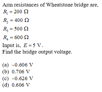 Answered Arm Resistances Of Wheatstone Bridge Bartleby