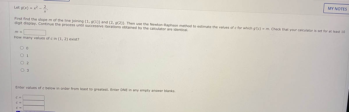 Answered My Notes Let G X X2 First Find The Bartleby