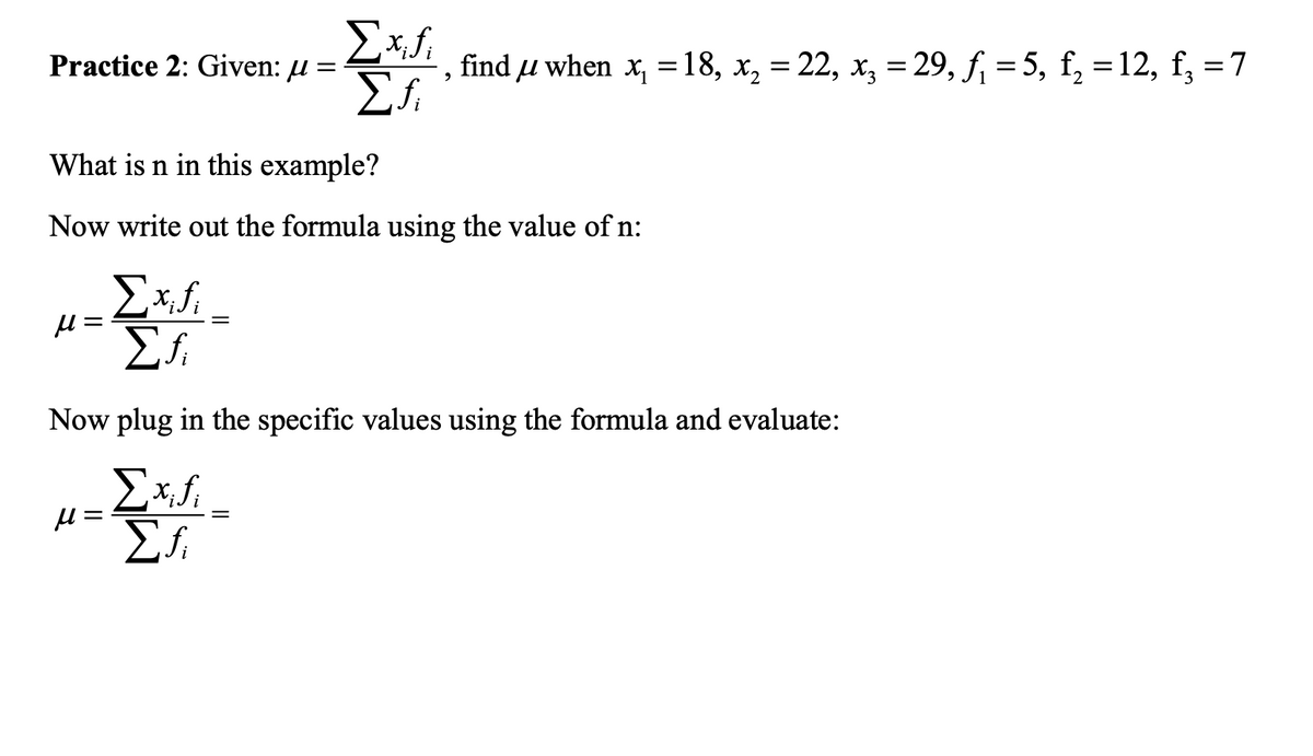 Answered Practice 2 Given µ Find U When X Bartleby