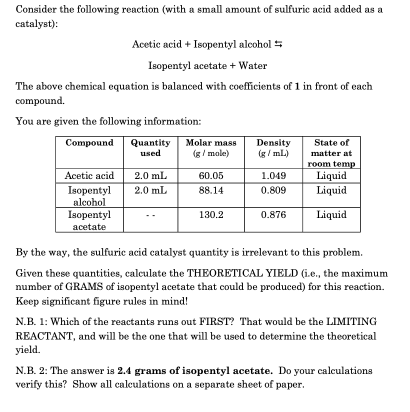 Answered Consider The Following Reaction With A Bartleby