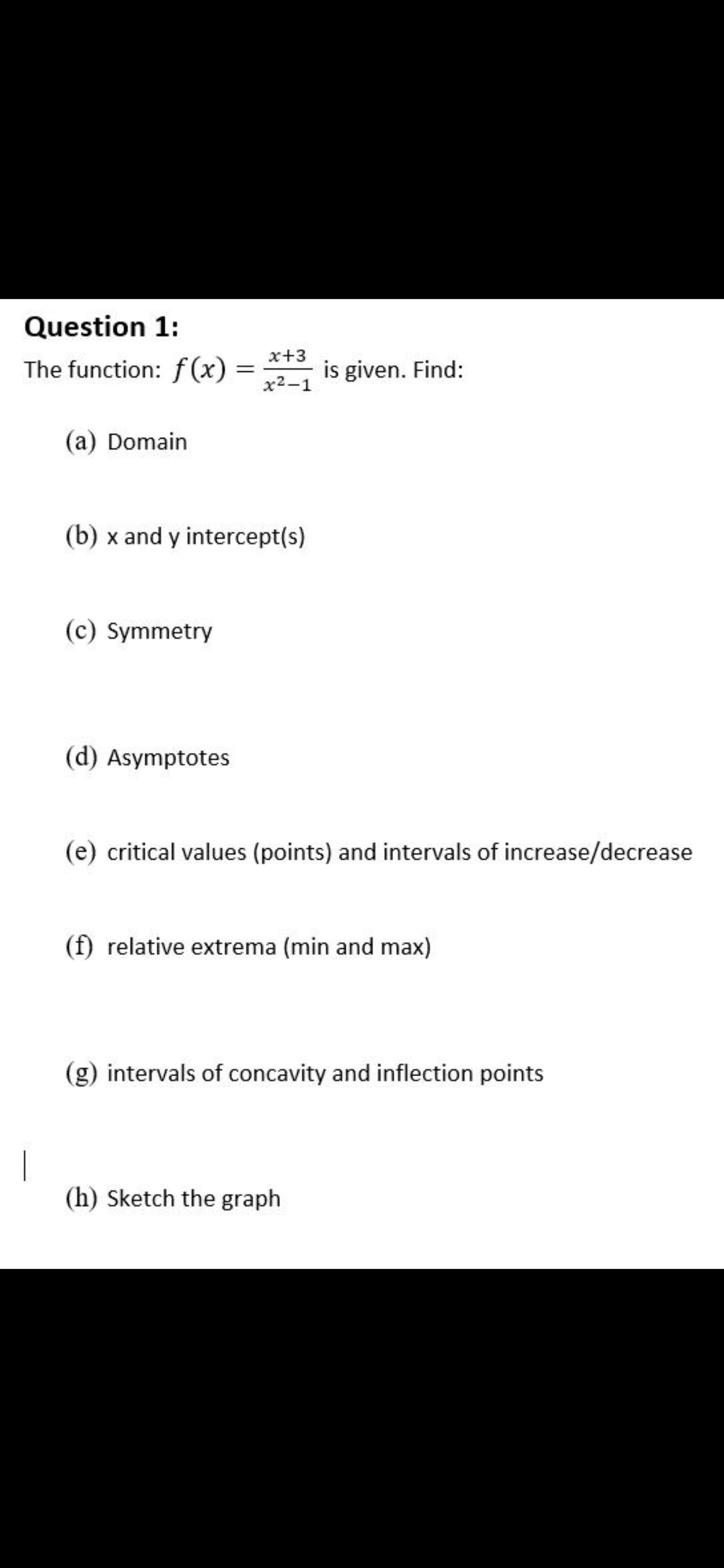 Answered Question 1 X 3 The Function F X Is Bartleby