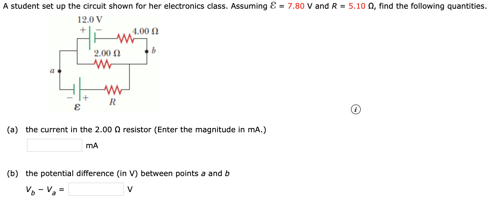 Answered A Student Set Up The Circuit Shown For Bartleby