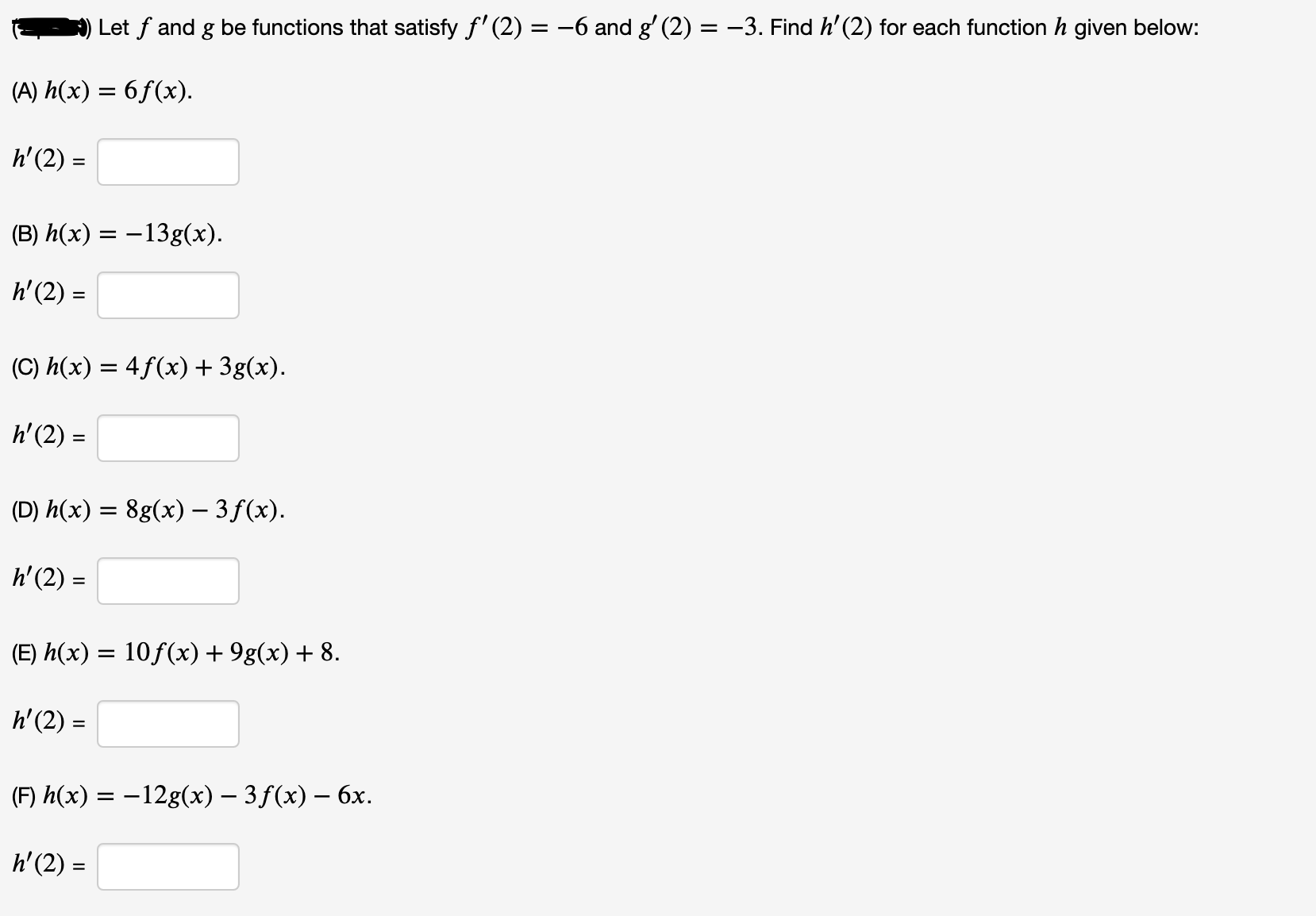 Answered Let F And G Be Functions That Satisfy Bartleby