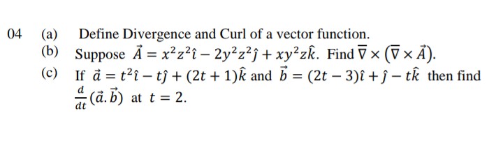 Answered Define Divergence And Curl Of A Vector Bartleby