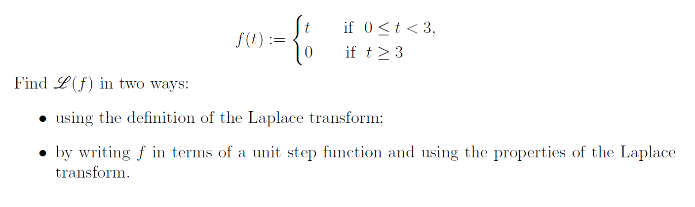 Answered If 0 3 Find L F In Two Ways Using Bartleby