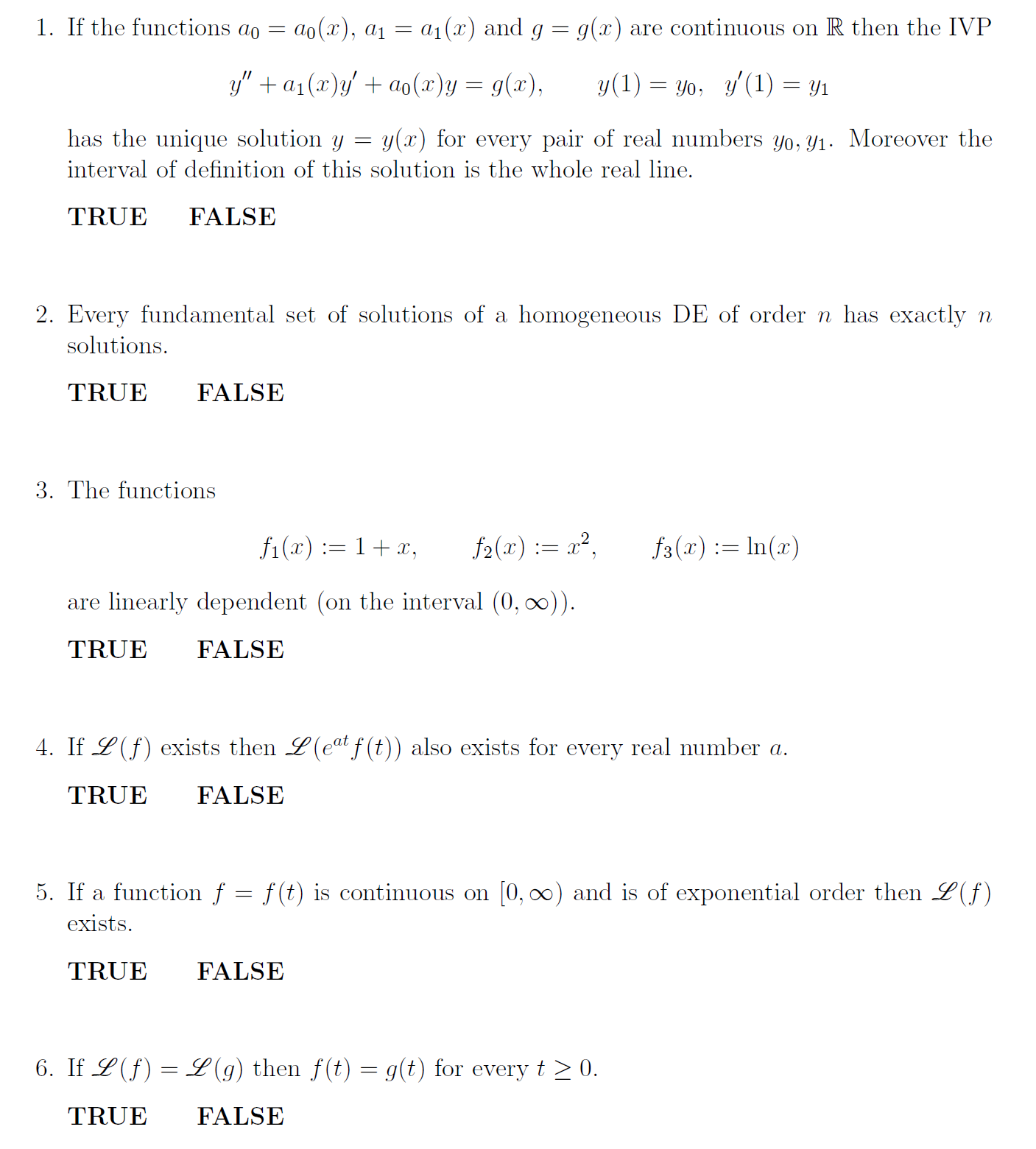 Answered If L F Exists Then L Et F T Also Bartleby